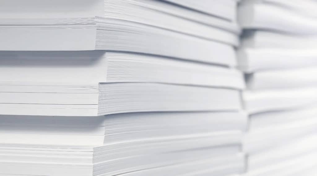 Stacks of paper on top of each other